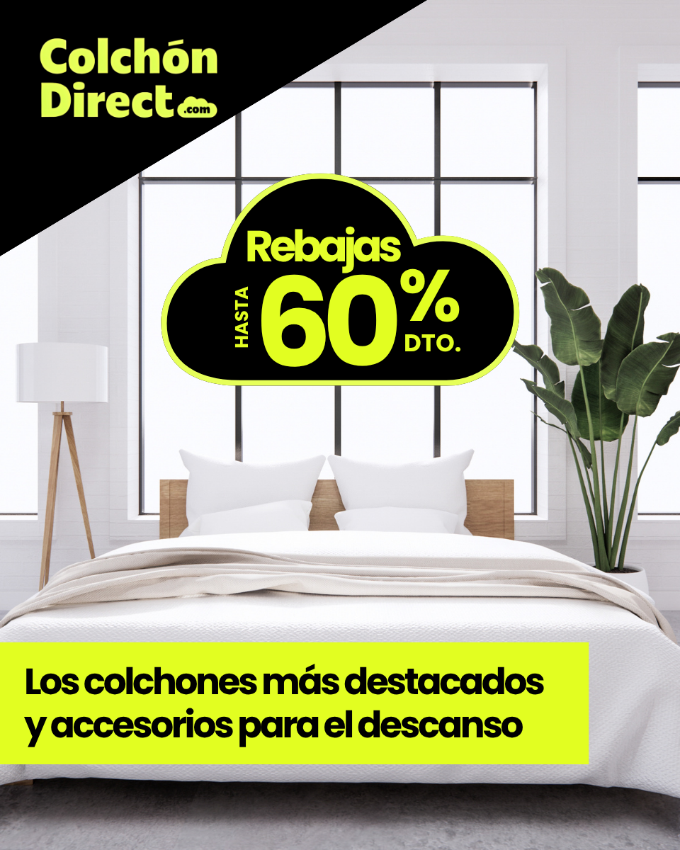 Rebajas de verano: hasta 60% de descuento en colchones y accesorios para el descanso — Colchón Direct